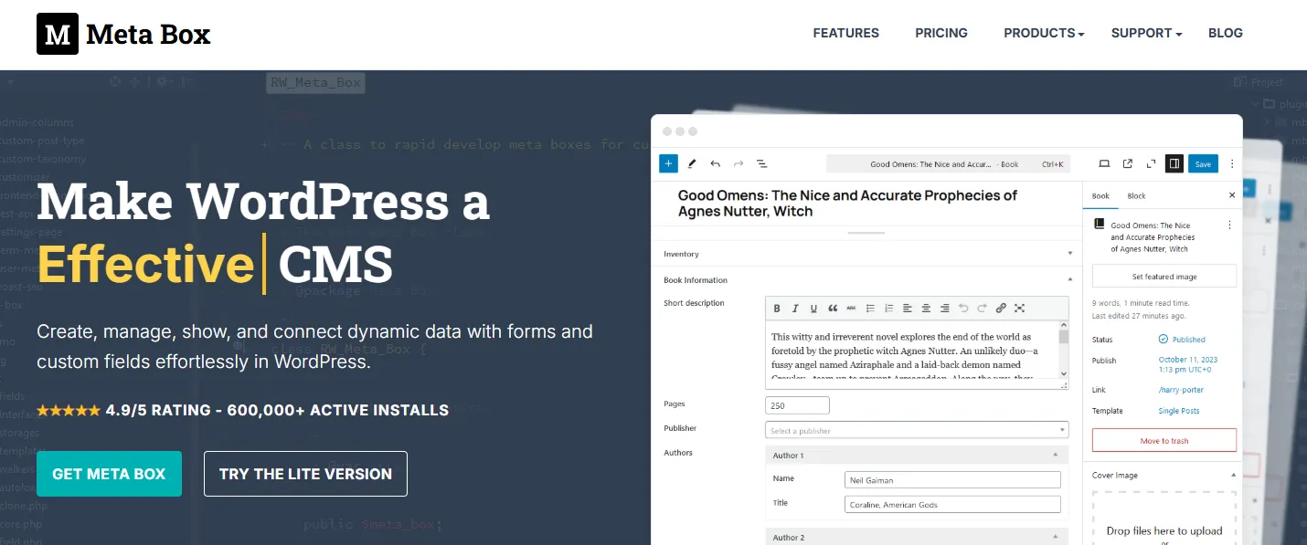 Best Custom Post Type Plugins for WordPress in 2026 meta box