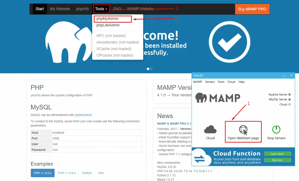 Phpmyadmin Mamp 1024x619
