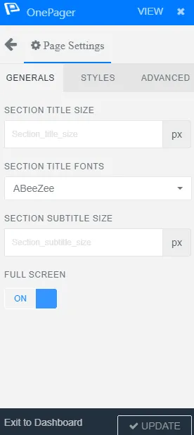 Typography Settings 1